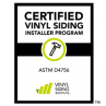 Certified Vinyl Siding installer program award