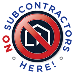 No sub contractors logo
